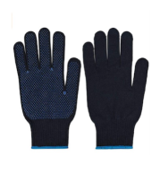 Heavy-Duty Single Side Blue Dotted Cotton Work Gloves – Superior Grip & Comfort